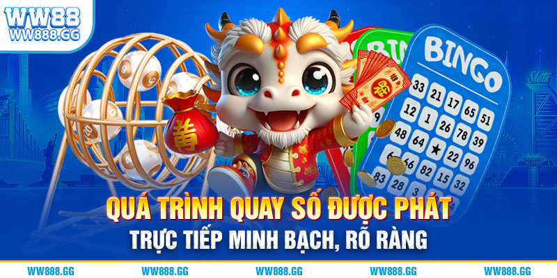 Quá trình quay số được phát trực tiếp minh bạch, rõ ràng